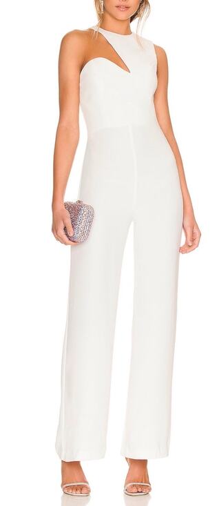 Amanda Uprichard Pants - Amanda Uprichard X Revolve Gilda Jumpsuit Ivory White size XS